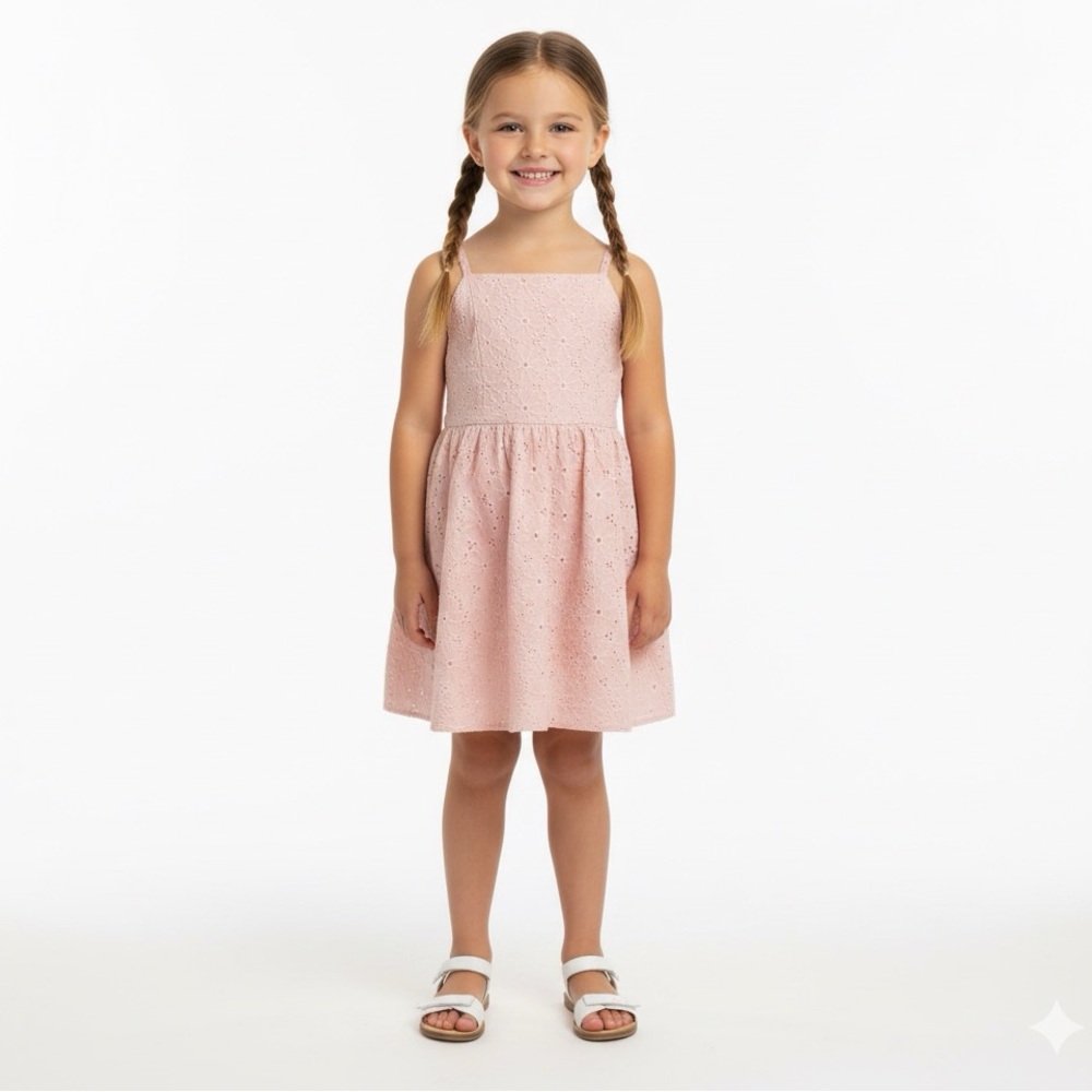 Art Class Blush Pink Eyelet Dress‎ SIZE 8